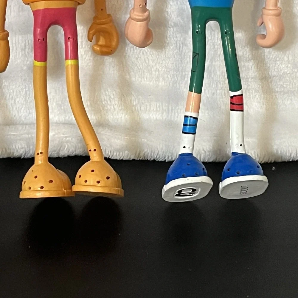 Kid Galaxy BENDOS Bendable 4 Figures Lot Swimming Basketball Camp Mindy Sassy